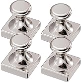 MagnaMagnet Large Fridge Magnets, Refrigerator Magnets, Whiteboard Magnets, Heavy Duty Powerful Magnetic Push Pin Hooks for Kitchen, Locker, Office, School, Adults, Pack of 4