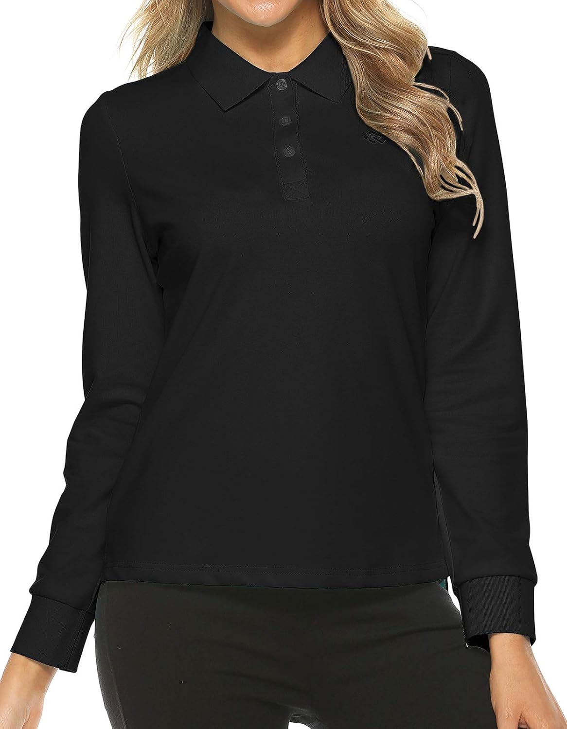 Women's Golf Polo Shirts Sports Athletic Shirts Tennis Tops Fitness Workout T-Shirt with Buttons: Clothing