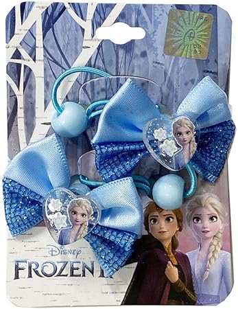 Amazon ディズニープリンセス アナと雪の女王2 ゴージャスリボン 水色 ヘアアクセサリー 2コセット g ヘアゴム ヘアアクセサリー おもちゃ
