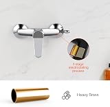 Ibergrif Shower Mixer Valve Wall Mounted Single Lever Chrome Finish Brass view 3