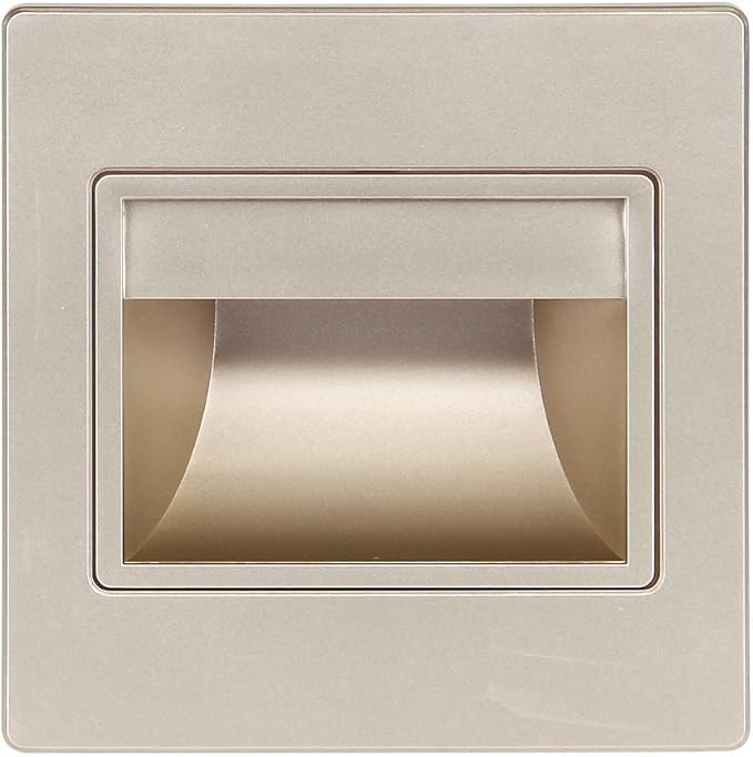 Dig Light Led Slide Step Stair Light Recessed Wall Lamp 1 5w Sconces Fitting 86x86 Wire Connect Box For Indoor Corridor Cabinet Closet Champagne 3000k Amazon Com