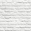 Muriva Painted White Brick Wallpaper