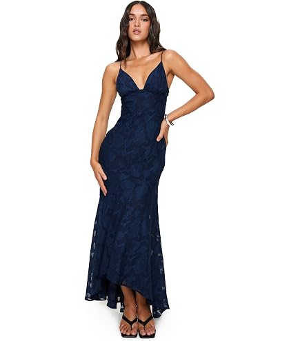 Princess Polly Haley Maxi Dress Mid Blue at Amazon Women's Clothing store