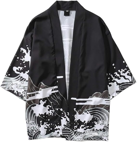 Coat Mens Japan Kimono Cardigan Summer Classic Spring Jacket Linen Open