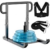 GanFindX Workout Weight Sled for Speed &amp; Athletic Strength Training | Suitable for 1" &amp; 2" Plates, Steel Power Training Sled for Athletic Exercise and Speed Improvement