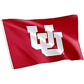 Desert Cactus University of Utah Flag UT Utes Flag Banners 100% Polyester Indoor Outdoor 3x5 feet Flags (Style 2)