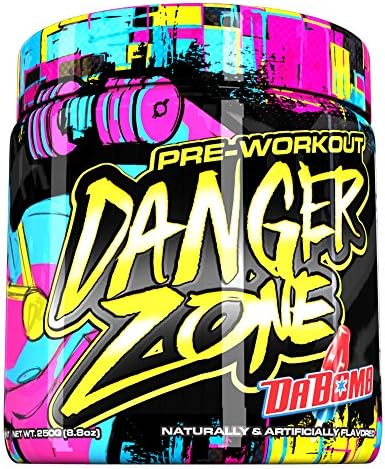 Athletic Elite 10 Danger Zone Pre Workout Supplement by Stevie J, Creatine, Beta Alanine and 2-Aminoisoheptane for Energy and Focus, Da Bomb, 25 Servings