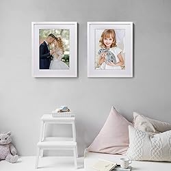 Egofine 16x20 Solid Wood Poster Frame Matted for