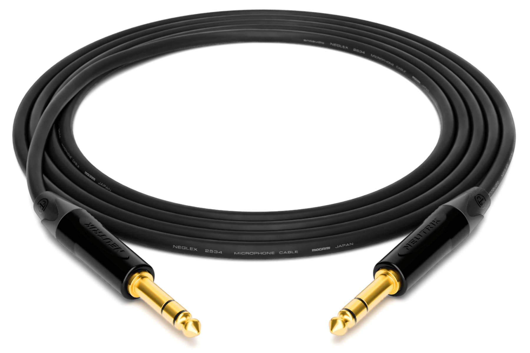 enoaudio Mogami 2534 Quad Studio Reference Cable Balanced | Neutrik 6.3mm TRS | HiFi - 0.5 m