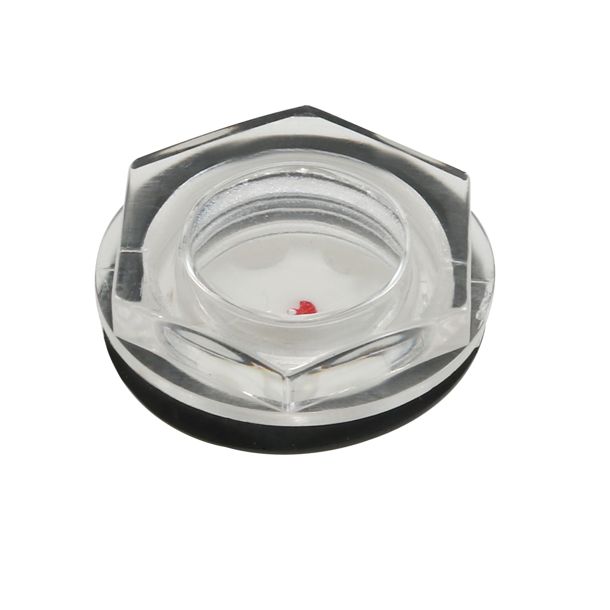 Sourcingmap Oil Liquid Level Gauge Sight Plastic 27mm Male Threaded Plastic Air Compressor Fittings with O-Ring