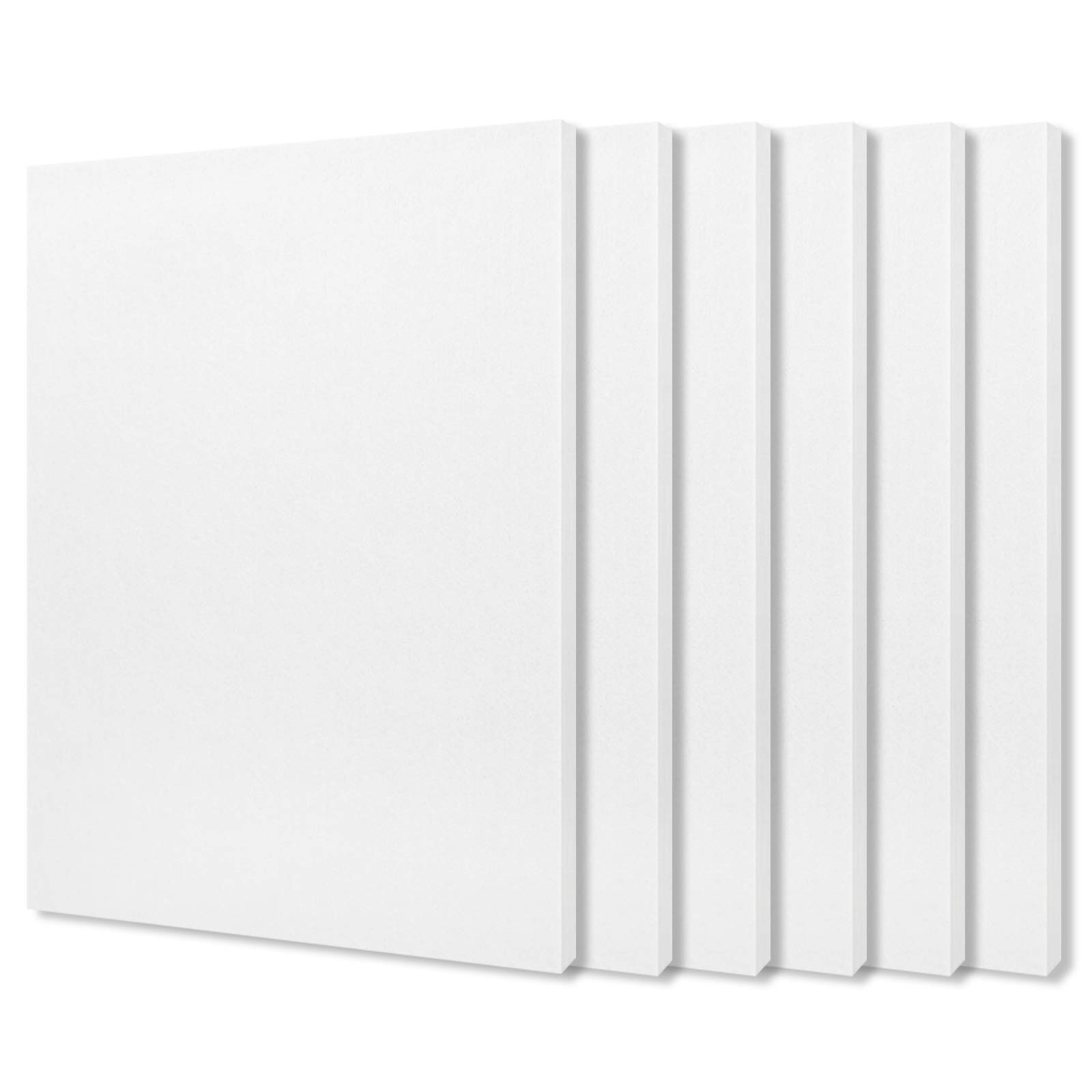 BXI Sound Absorber - 400 X 300 X 9mm 6 Pcs High Density Acoustic Absorption Panel, Sound Absorbing Panels Reduce Echo Reverb, Tackable Acoustical Felt Tiles for Ceiling and Wall Decoration
