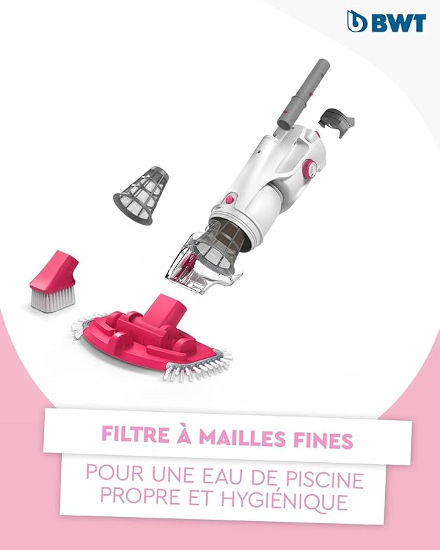 Aspirateur de Piscine BC30 | Nettoyage Efficace de piscines jusqu'à 15 m³ | Fonctionnement sans Fil avec Une liberté de Mouvement maximale | Puissance d'aspiration élevée