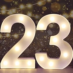 Pooqla Decorative Led Light Up Number