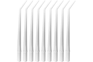OMNIA ONE CORPORATION 125PCs Dental Grade Disposable Surgical Aspirator Tips White 1/8" by Omnia ONE | Plastic Dental Surgical Aspirator Aspirating Suction Tips for Dental Clinic