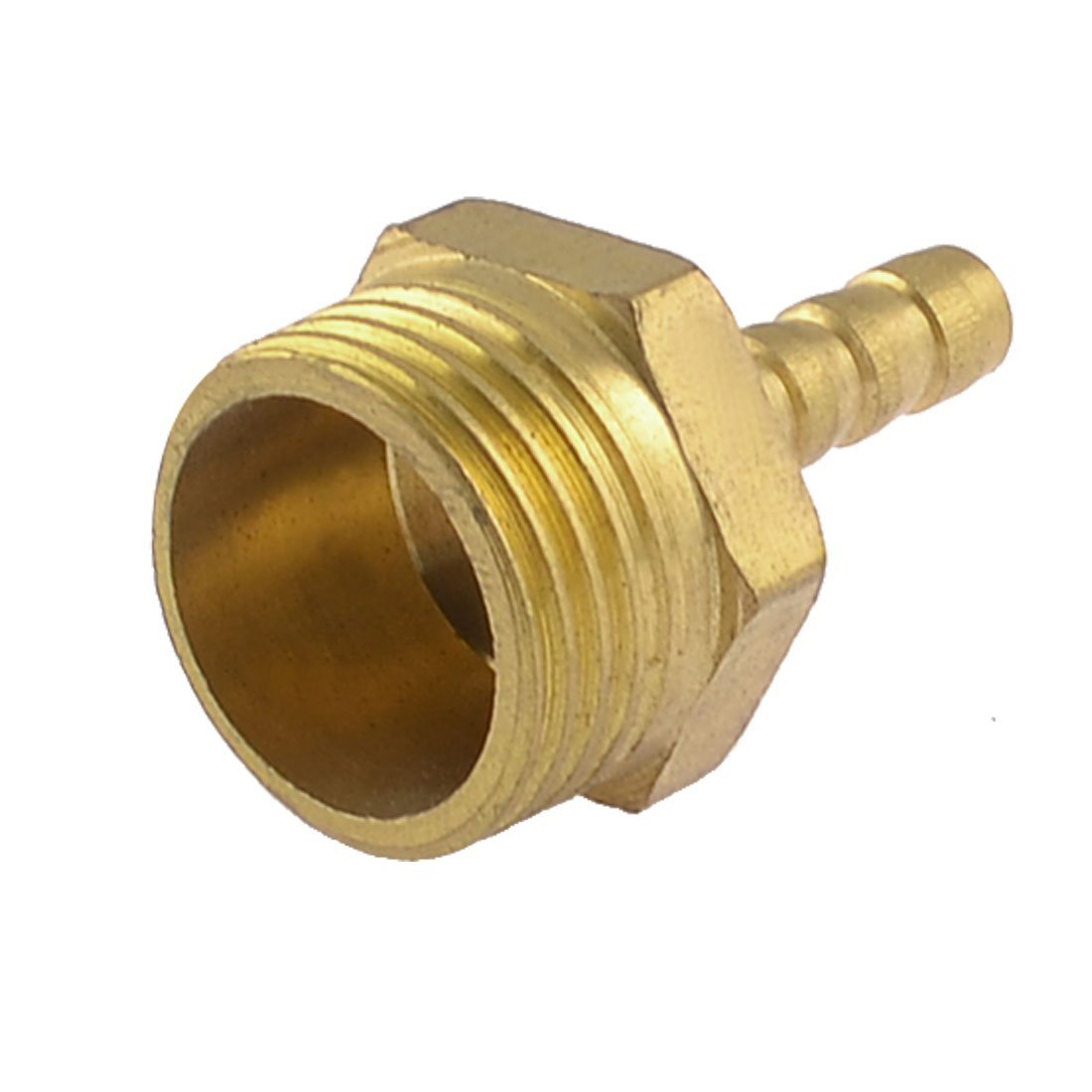 Sourcingmap Brass 6mm Hose Barb to 1/2" PT Male Thread Pneumatic Connector Fitting