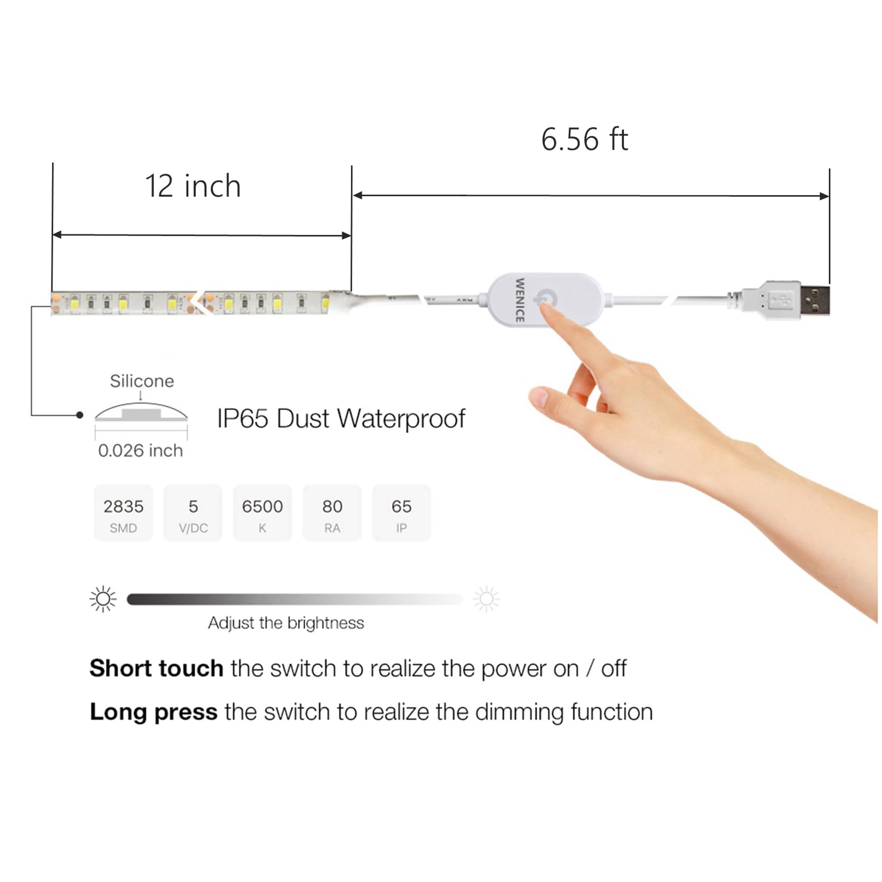 Sewing Machine Light LED Light for Decorative Purposes with Touch dimmer,Fits Sewing Machines 2 Set
