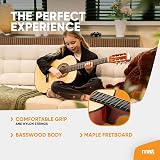 MAX SoloArt Junior 3/4 Starter Acoustic Guitar Kit Natural Wood for Kids view 4