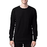 Hanes Mens Originals Long Sleeve Garment Dyed T-Shirt, 100% Cotton Tees for Men