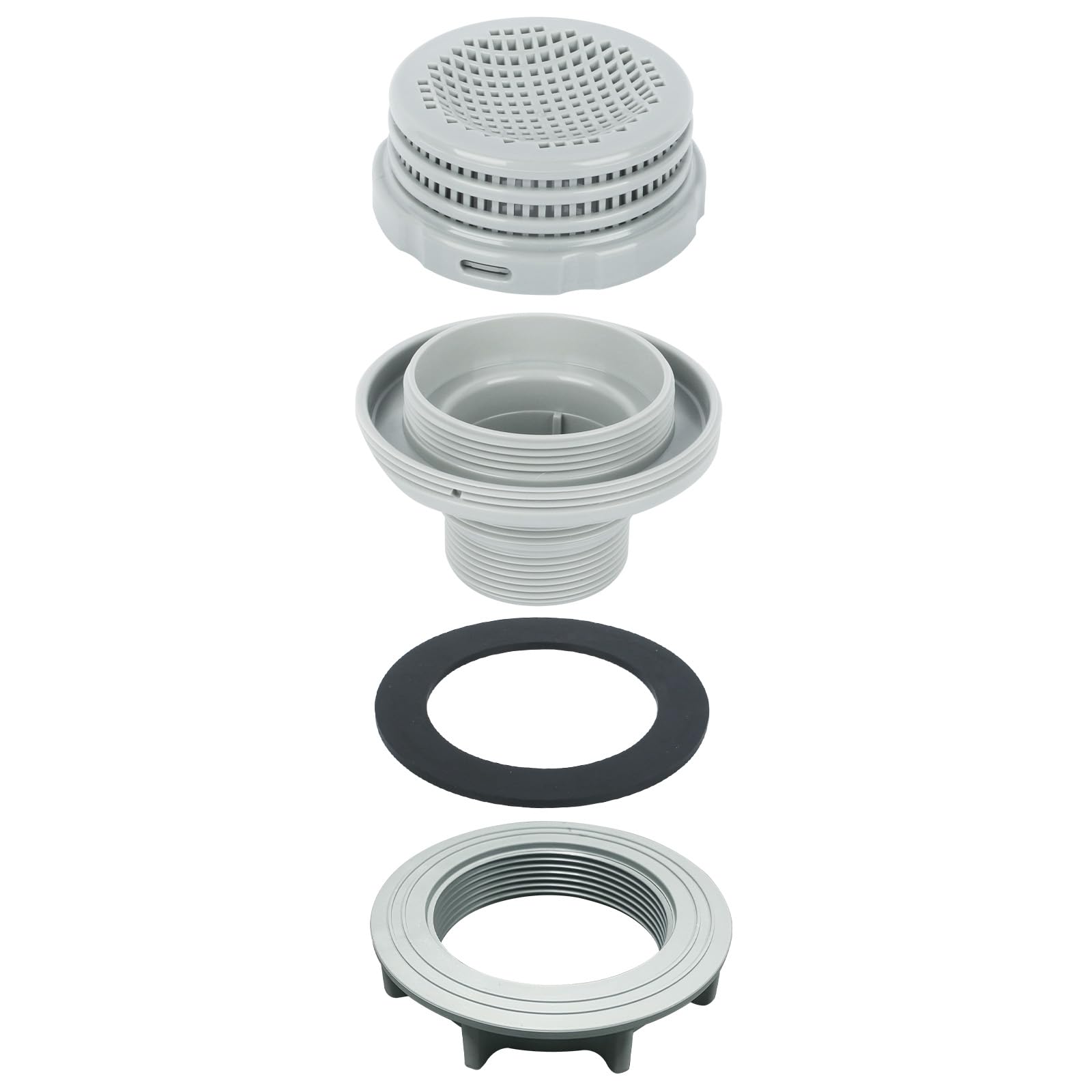 Photo 1 of 10746 ?4 piece set?Strainer for Intex pool replacement parts, includes pool large filter parts 10744 10256 10255 threaded filter connector nut washer