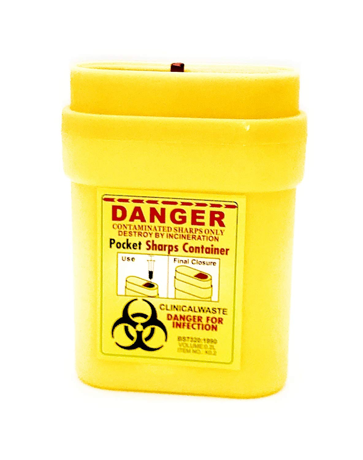 Mini Diabetic Pocket/Travel Sharps Container