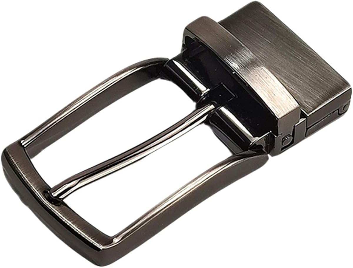 Men's belt head swivel pin belt buckle with rotating buckle for 3.33