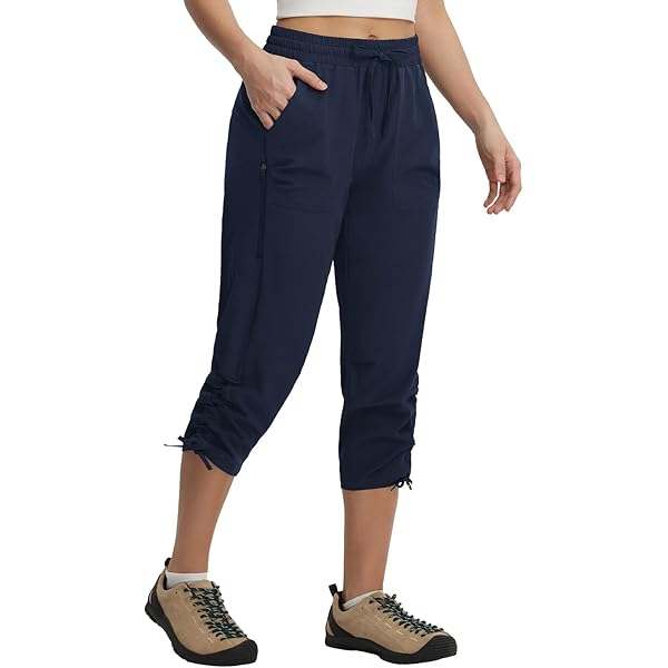 Gopune - Pantalones Cargo De Senderismo Para Mujer, Ligeros, Para Viajes Al Aire última