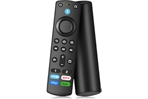 HAZIEOO Replacement Voice Remote Fit for TV-Stick/TV Cube/Lite/4K/4K Max/Stick HD, Smart TVs (3rd Gen) and for Insignia/Toshiba/Pioneer/Omni Smart TVs