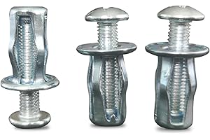 YZTONGPAO 20 Pcs Hollow Wall Anchors for Drywall,Hollow Door Anchor Set for 0-5mm,Extra Short, Wall Anchors for Cladding, Suitable for Shallow Hollow Panels Such as Doors and Caravan Walls (M5*25mm)