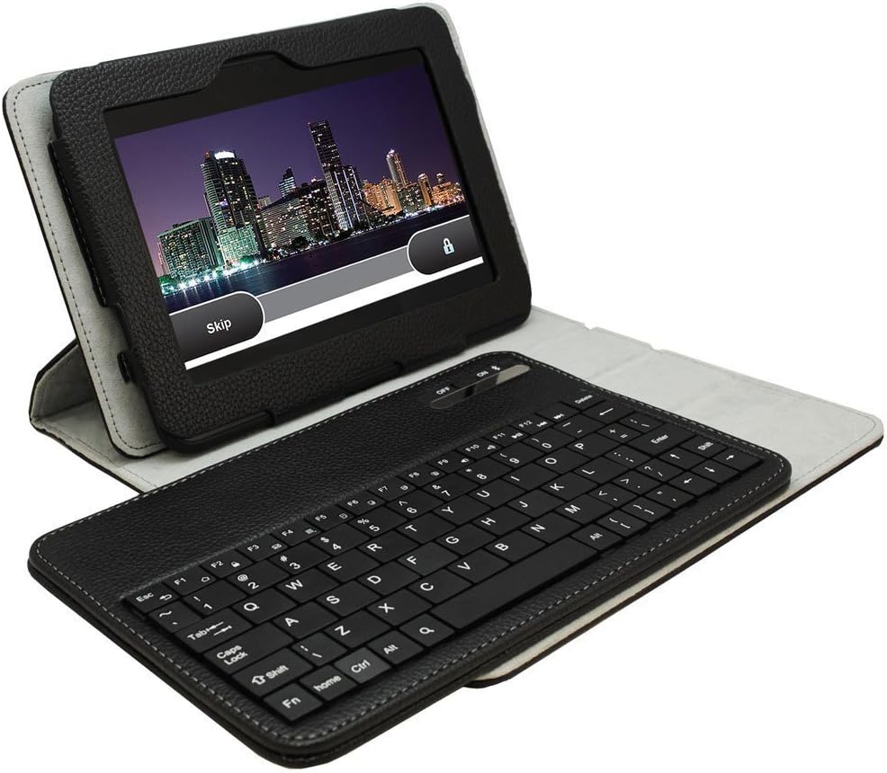 KHOMO Black 360 Degree Rotating Stand Case with Detachable