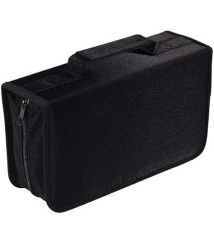 Amazon.com: Bivisen Black Leather CD Case, 400 Capacity CD/DVD