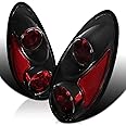 Spec-D Tuning Black Tail Lights Compatible with 2001-2005 Chrysler PT Cruiser, Left + Right Pair Assembly