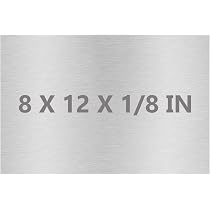 6061 T651 Aluminum Sheet Metal - 6" X 6" X 1/8" (3mm) Thick Plate For DIY & Crafting