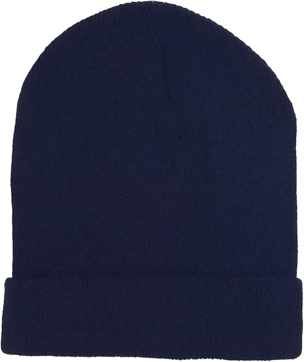 12 Pack Winter Beanie Hats for Men Women, Warm Cozy Knitted Cuffed Skull Cap, Wholesale at  Men’s Clothing store