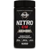 PMD Sports Nitro CM Nitric Oxide with Agmatine Supplement - 180 Capsules | Muscle Growth Support, Muscle Pump, L-Arginine, Endurance Antioxidants Boost, Hardcore Training and Bodybuilding Support