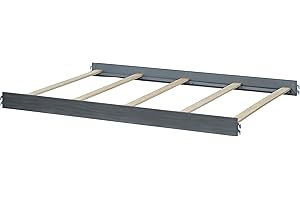 Soho Baby Manchester Crib to Full-Size Bed Conversion Kit, Rustic Gray, GreenGuard Gold Certified