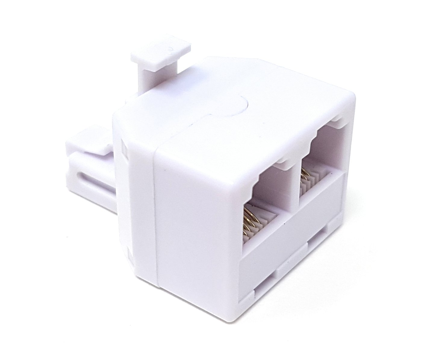 Maincore RJ11 Plug to 2 x RJ11 Sockets / 4P4C 4 Wire Connections/Coupler Telephone/ADSL Cable Adapter/Joiner/Converter/Extender.