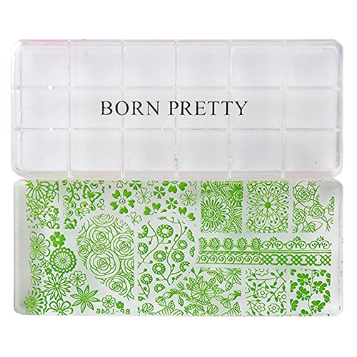 Born Pretty Gigantic Silicone Nail Art Stamping Tool -12x5cm Clear Jelly Stamper Rectangular Silicone Nail Stamper & 2 Scrapers