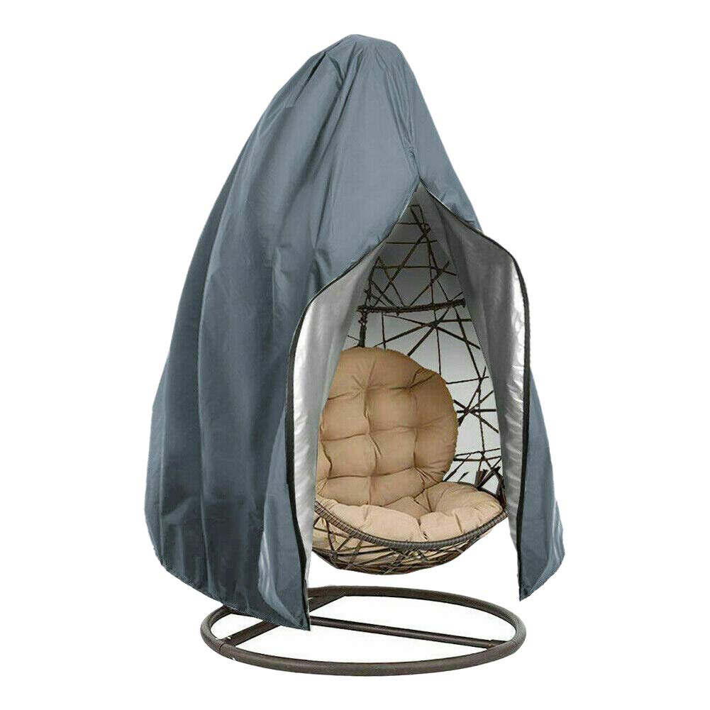 beiyoule Rattan Swing Cover Patio Hanging Egg Chair Cover，Outdoor Egg Wicker Dustproof Hanging Hammock Stand Easy Clean Swing Chair Cover