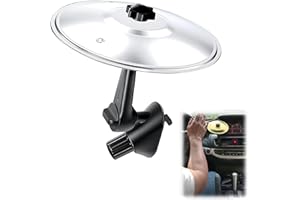 KPWIN Car Cymbal, Car Cymbal Air Vent, Christmas Gifts Mini Symbol Drum Crash Cymbal For Car Vent, Birthday Christmas Gifts Suitable For All Types Of Vehicles (Sliver)