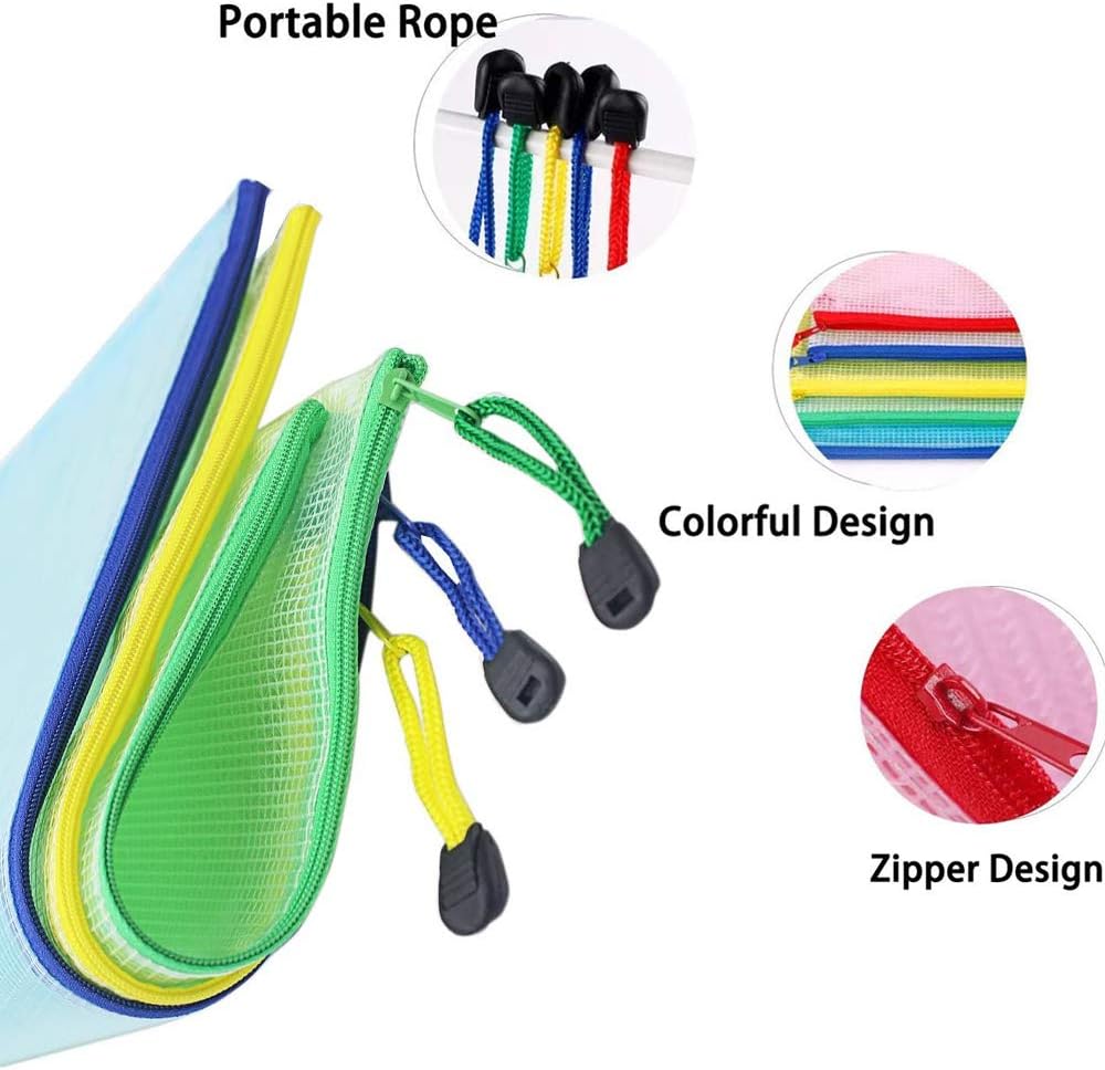 A4 Plastic Zip Wallets - Image 4