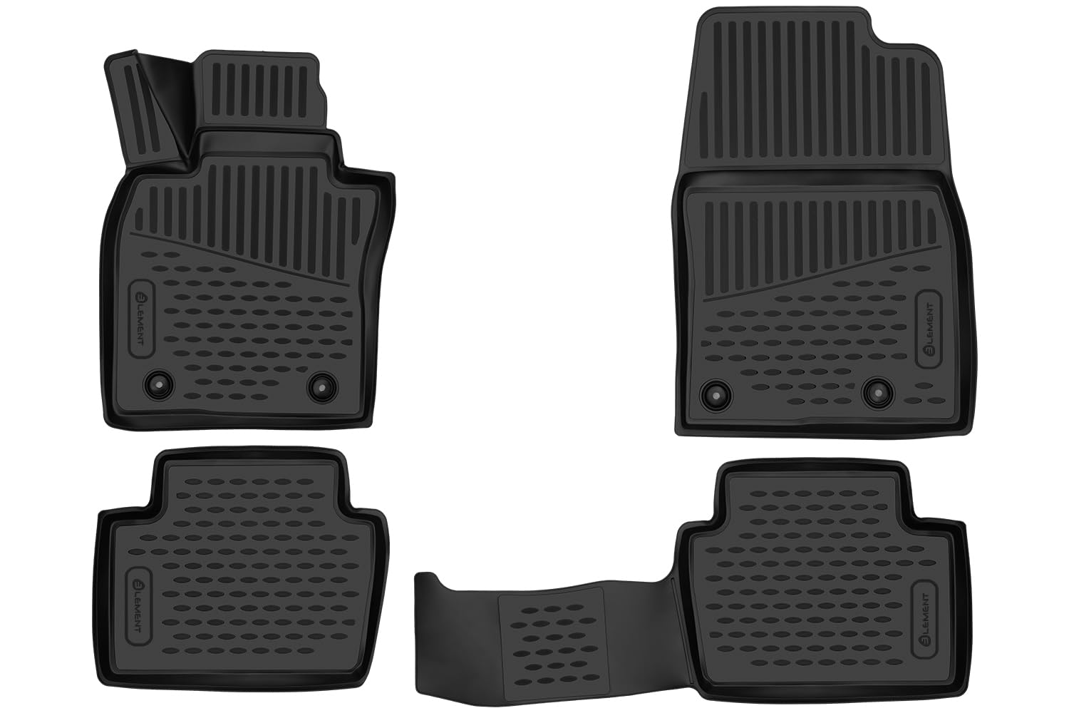 Element Tailored Custom Fit 3D Rubber Floor Mats for MAZDA 3, 2019-, Hb/Saloon