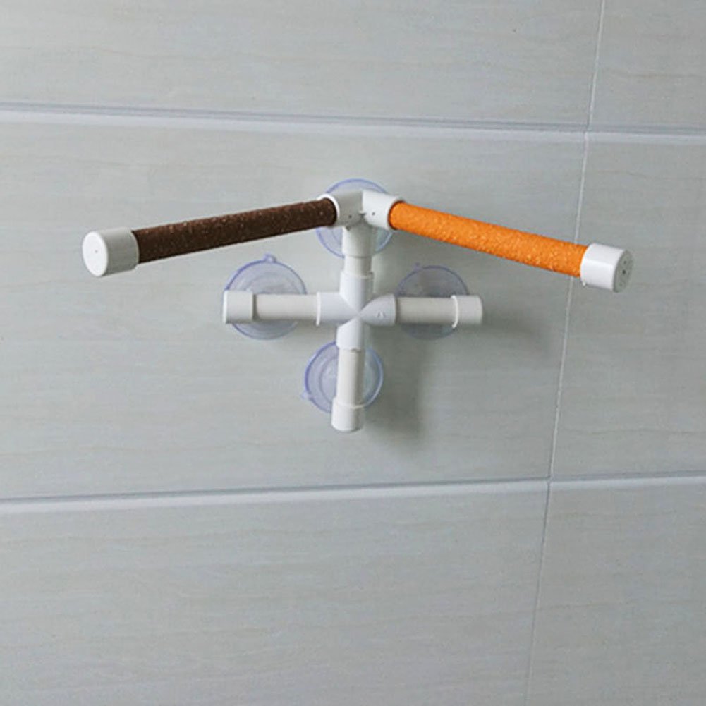 Parrot Bath Stand Perch Bird Shower Standing Bar for Parrot Macaw