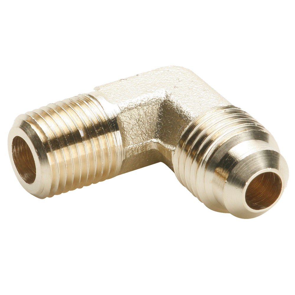 Parker 149F32 45 Degree Fitting, Flare to Pipe, Brass, Flare and Male