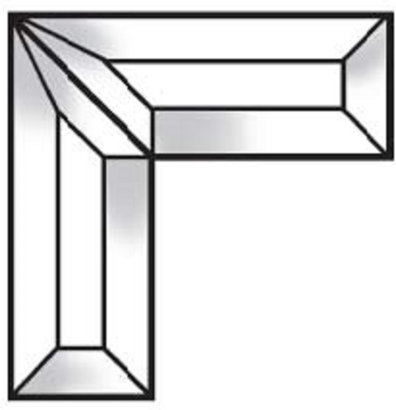 Stained Glass Supplies 1 1/2 x 4 Inch Beveled Glass