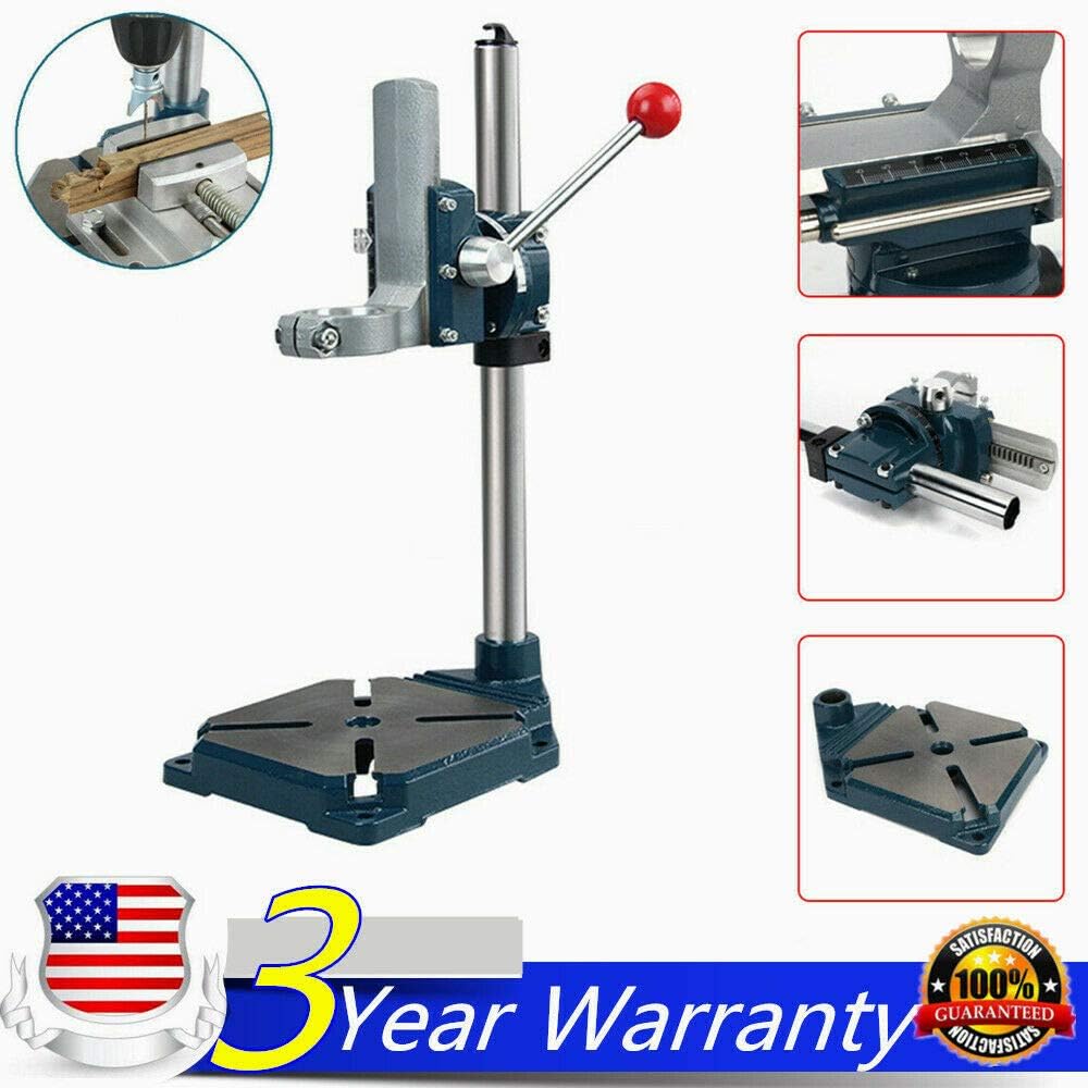 Unik Always Bench Drill Press Pedestal Precise Drill Stand for Hand Electrical Drill 90degree