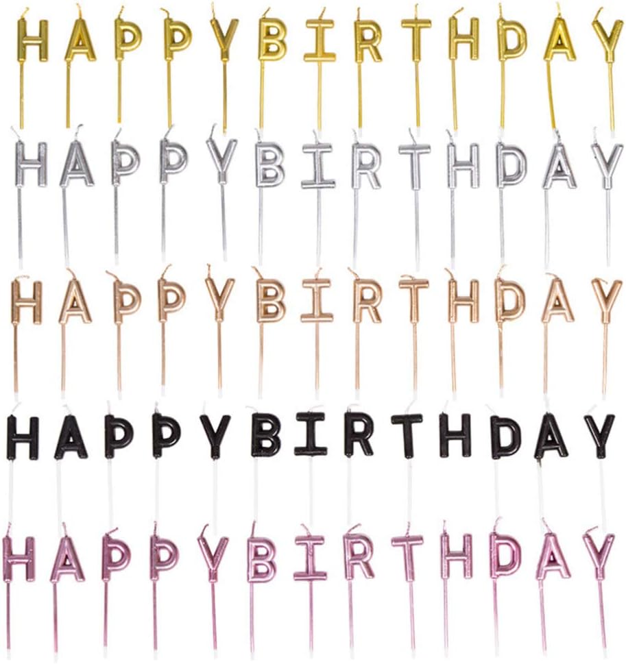 Woyaoy Lot De 2 Bougies Danniversaire Avec Melodie Happy Birthday Cuisine Et Maison Fournitures De Loisirs Creatifs