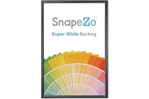 SnapeZo Black Poster Frame 30x45 Inches, 1.7" Aluminum Profile, Front-Loading Snap Frame, Wall Mounting, Wide Series