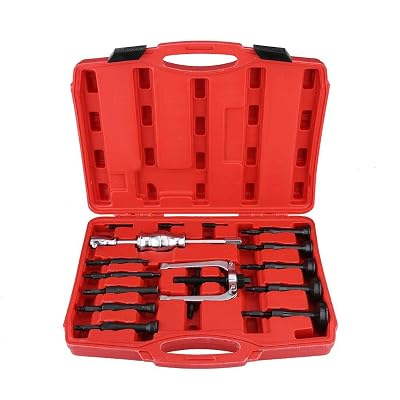 16 Pcs Blind Hole Pullers, Car Bearing Remover Extractor Puller Set Slide Hammer with Case