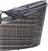 EVRE Bali 3 Piece Round Rattan Daybed Set with Extendable Canopy view 6