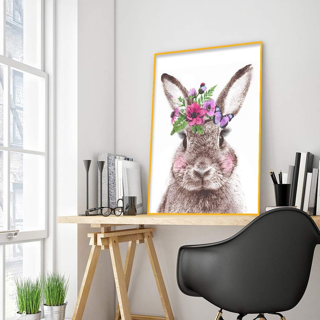 Diamond Painting Kits Rabbit Rhinestone Embroidery Full Drill Painting DIY Arts Craft Cross Stitch for Children Stitch by Numbers for Home Wall Decor Adults and Kids 30x40cm Rabbit Diamond Art - Image 4